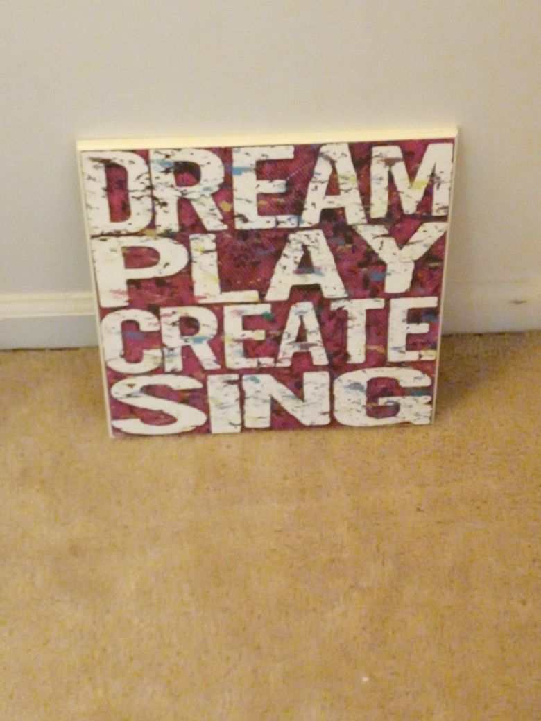 🤓Framed picture - dream, play, create, sing