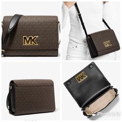 Mimi Medium Logo Messenger Bag Michael Kors 