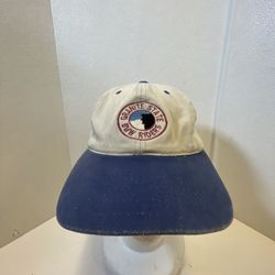 Vintage GRANITE STATE BMW RIDERS STRAPBack Hat OLD MAN MOUNTAIN NH MOTORCYCLES
