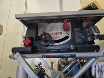 Bosch wheeled table saw