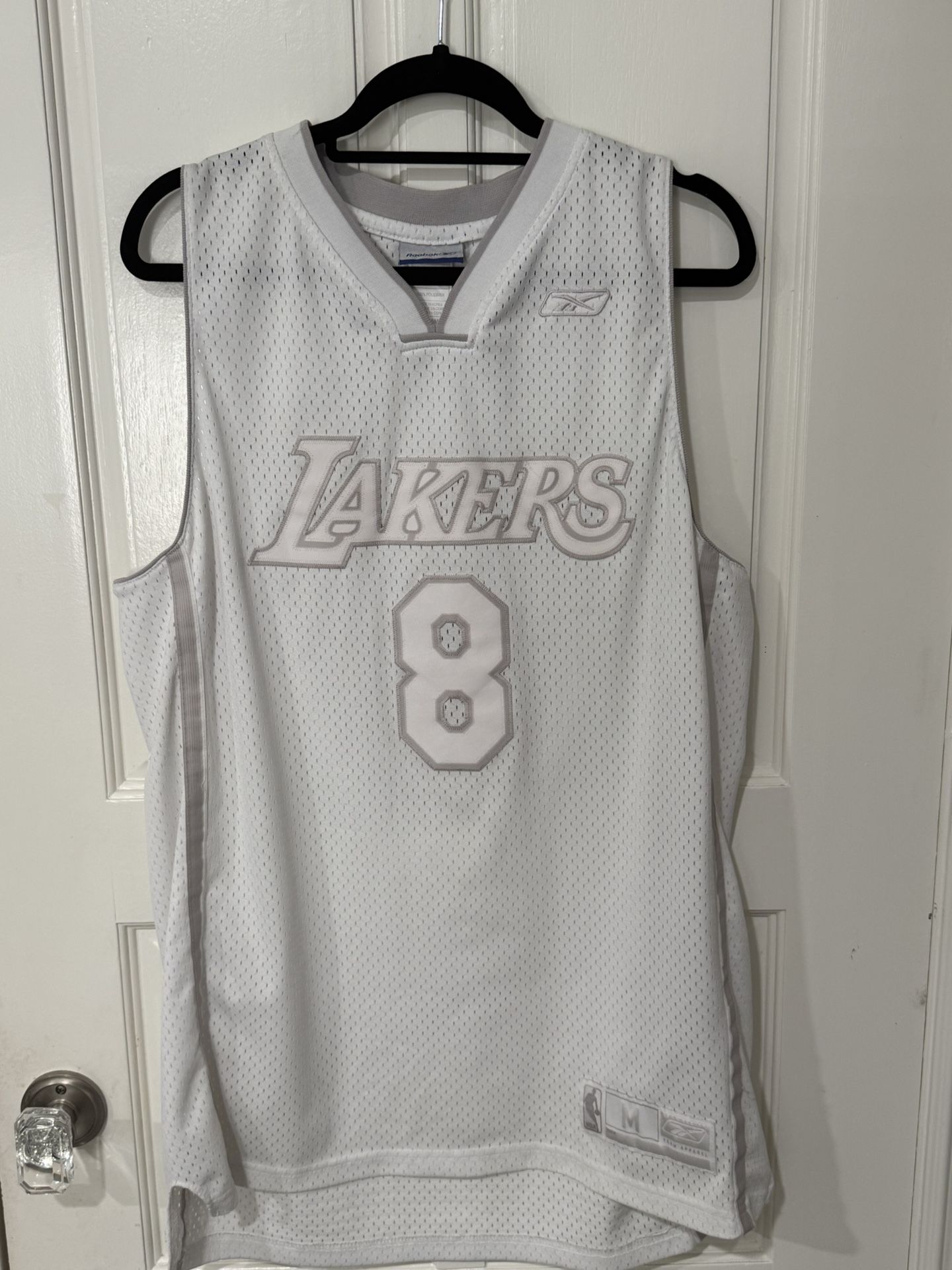 Kobe Bryant All-White/Grey Reebok Jersey