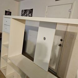 White entertainment Center Or Shelf