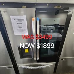 26 Cu. Ft. Smart Instaview Counter Depth Max French Door Refrigerator 