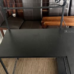 Computer desk and chair