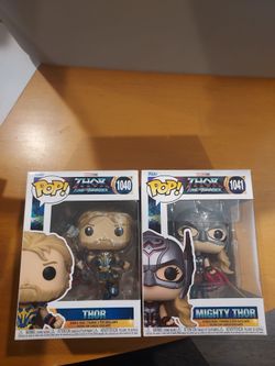 Thor and mighty thor funkos