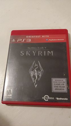 PS3 skyrim The elder scrolls V game
