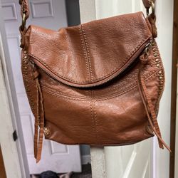 The Sak Tan Crossbody Bag Leather - Lightweight And Roomy.
