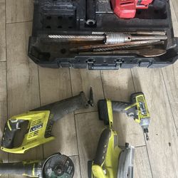 Ryobi And Milwaukee rotary 
