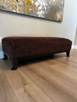 60x24” Zagaroli Classics Chocolate Brown Modern Ottoman Bench w/ Solid Wood Frame