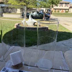 2 Count Glass Vases