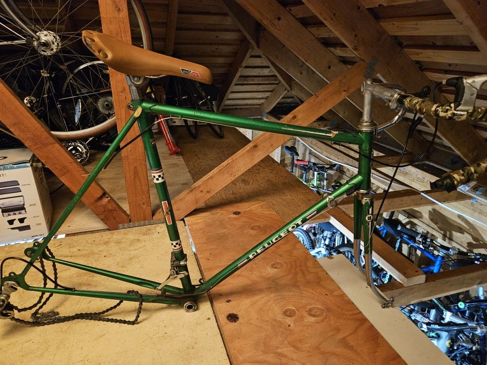 Classic Peugeot Frame With Most Parts. 59-60cm