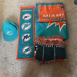 Bunch of Miami Dolphins Stuff