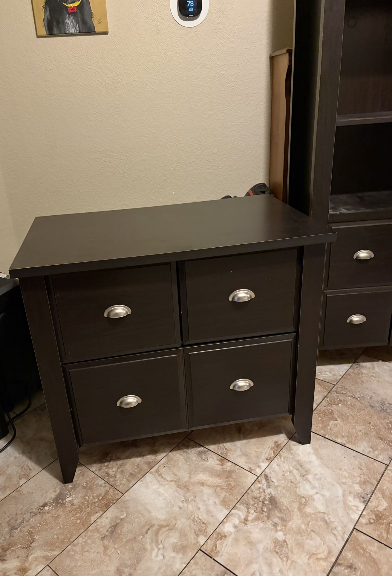 Table With Drawers And Shelving Unit