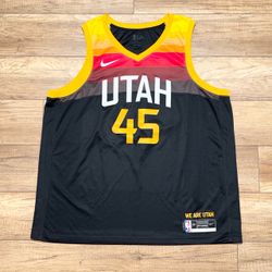 Nike Utah Jazz Donovan Mitchell Dark City Swingman Edition Jersey Mens 3XL