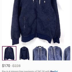 Fluffy Polo Zip Up Sweater 