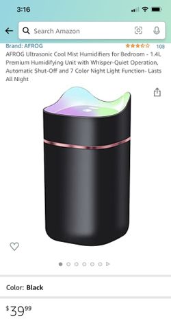Cool Mist humidifier- White Color