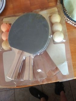 Pingpong rackets and balls