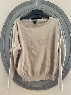 Gold flecked knit sweater
