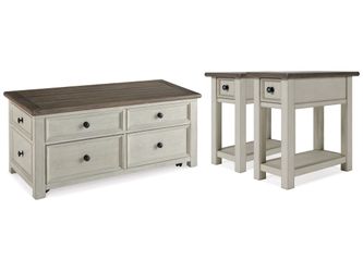 Bolanburg Two-tone Coffee Table and 2 End Tables (Online Special Price)