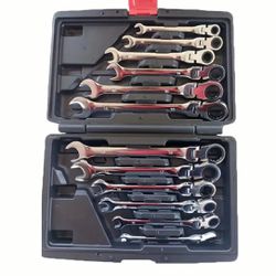 Brand New Set of Flex-Head Ratchet Wrench Combination Wrench Kit