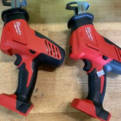 Milwaukee M18 18V Lithium-Ion Cordless HACKZALL Reciprocating Saw (Tool-Only) Cada Uno $100 Each $100 