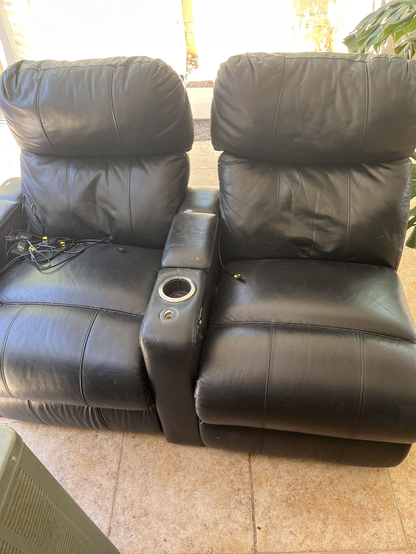 Black Leather Reclining Chairs