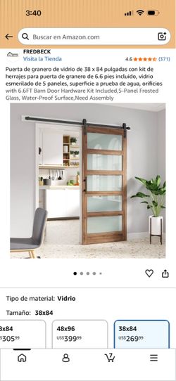 Barn Door 38x84 brown New