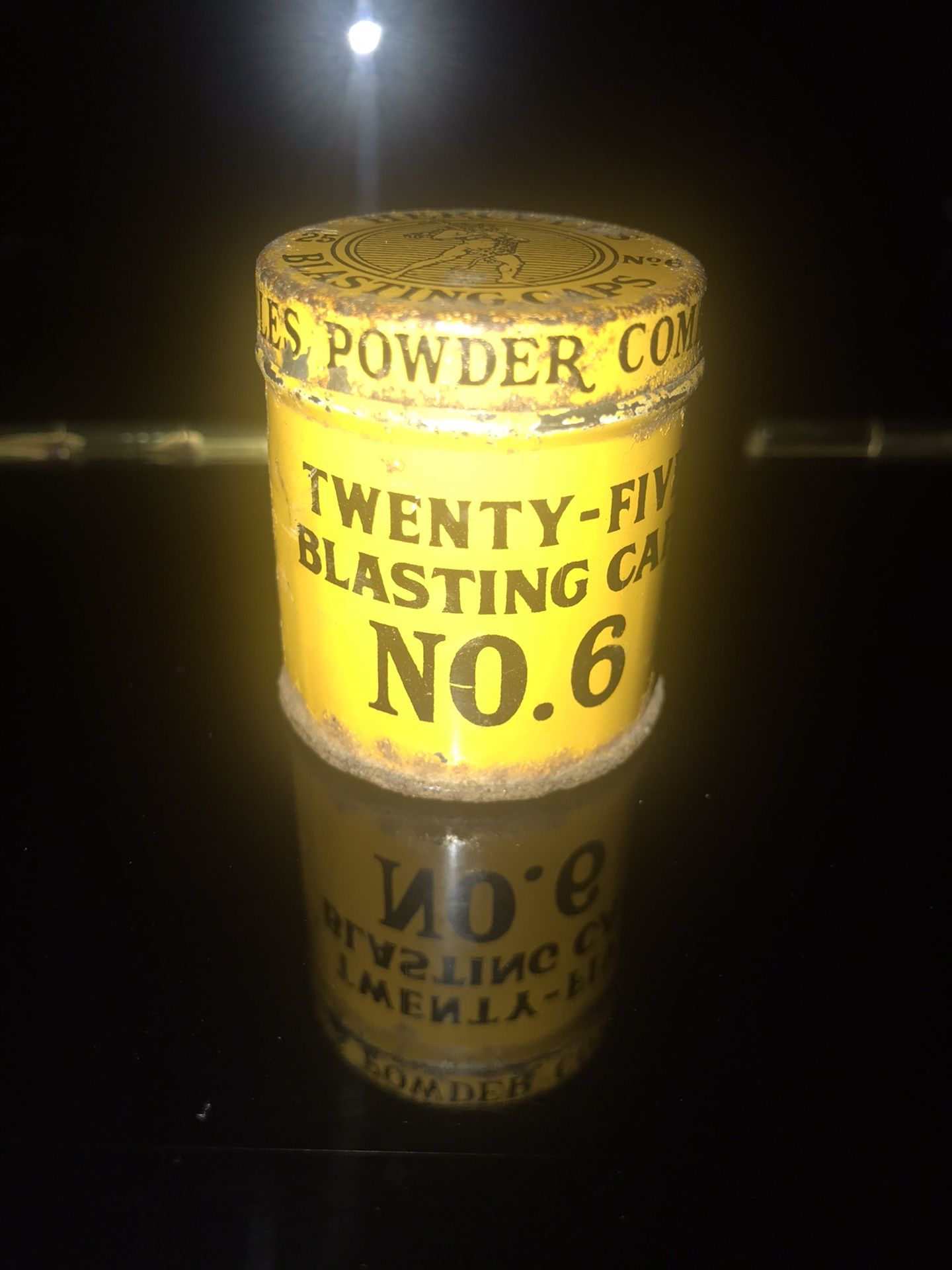 Hercules Twenty Five Blasting Cap Tin No. 6