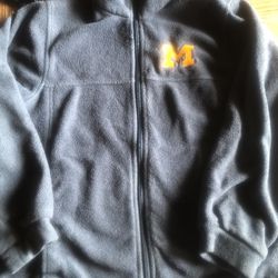 Columbia Michigan Youth Size 10/12 Fleece Zip Up