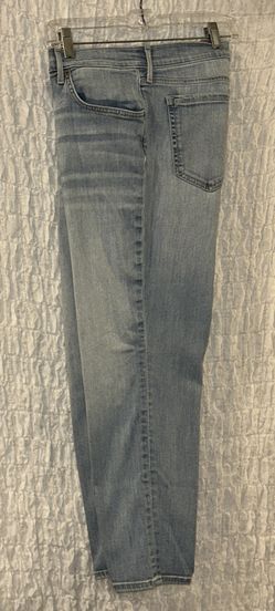 Eddie Bauer: Cropped Boyfriend Slim Jeans, Light Wash, Size: 14