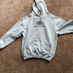 Blue Balenciaga Hoody (Brand New)