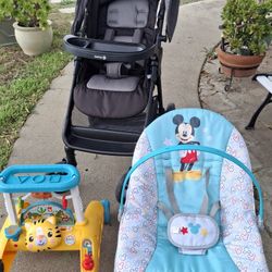 Bundle Of  Baby Stoller, Bouncer, Walker