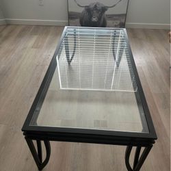 Glass Coffee Table (price negotiable) 