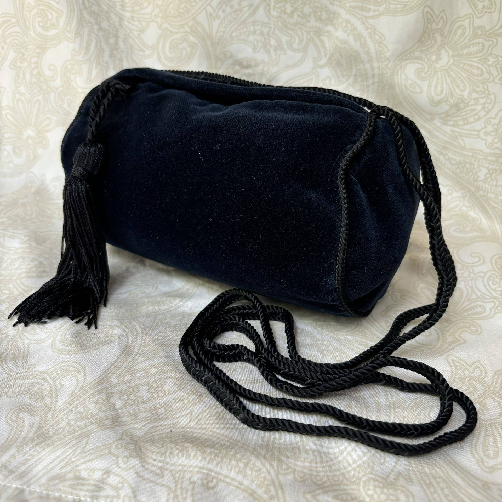 Velvet Navy Evening Handbag