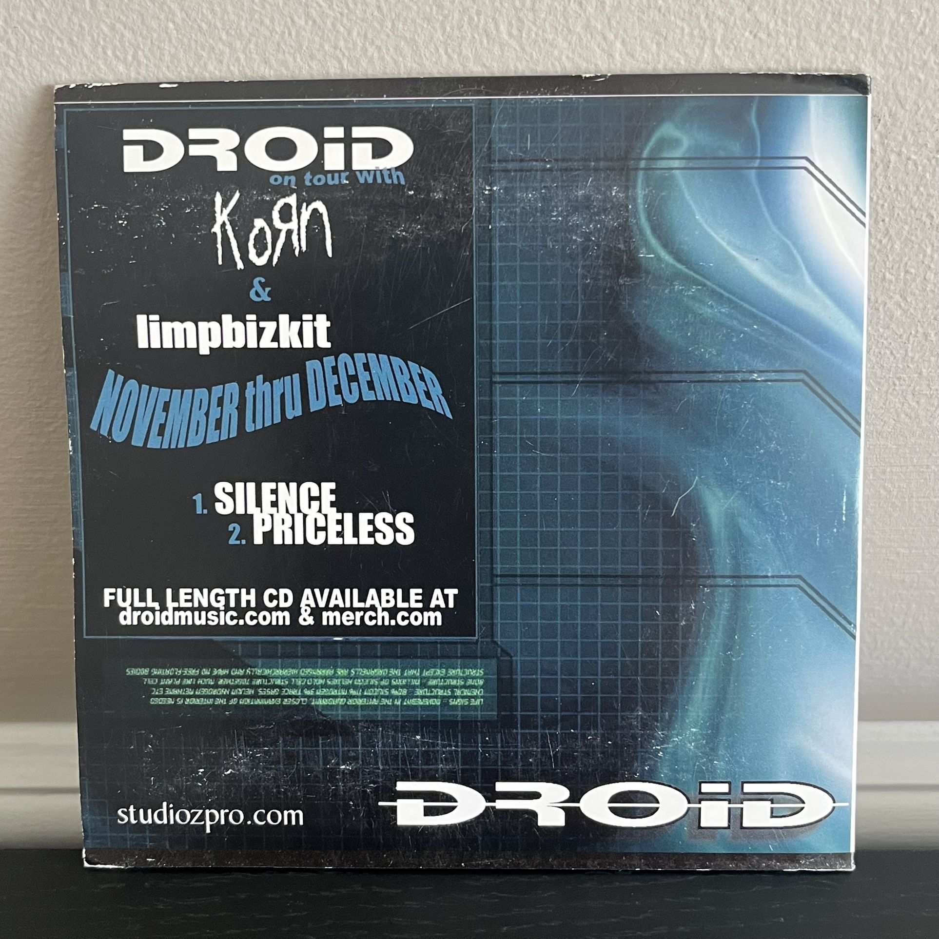 Droid Fieldy's Dreams CD Compilation Sampler 2002 Sony Music Epic Studio Z Pro