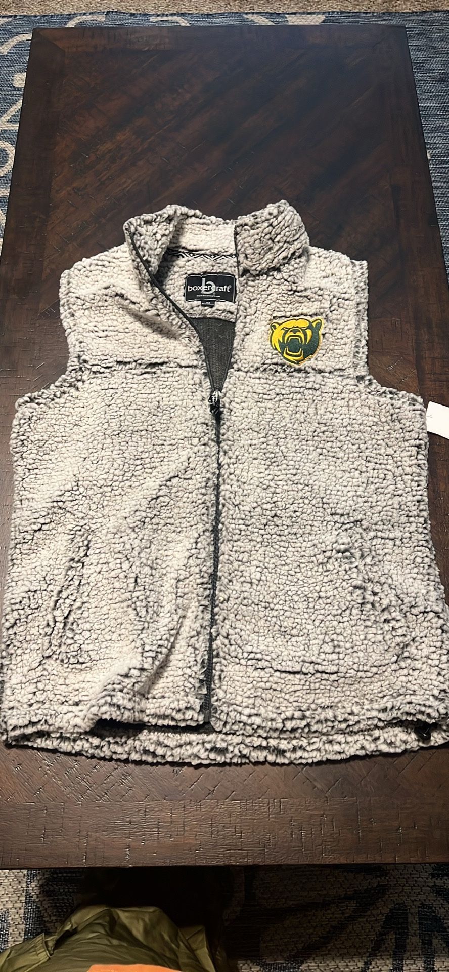 Baylor University Full Zip Sherpa Vest