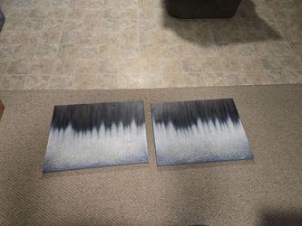 2 large art pictures