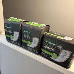 Depend Incontinence Guards for Men - 52 Pack 3 Pack