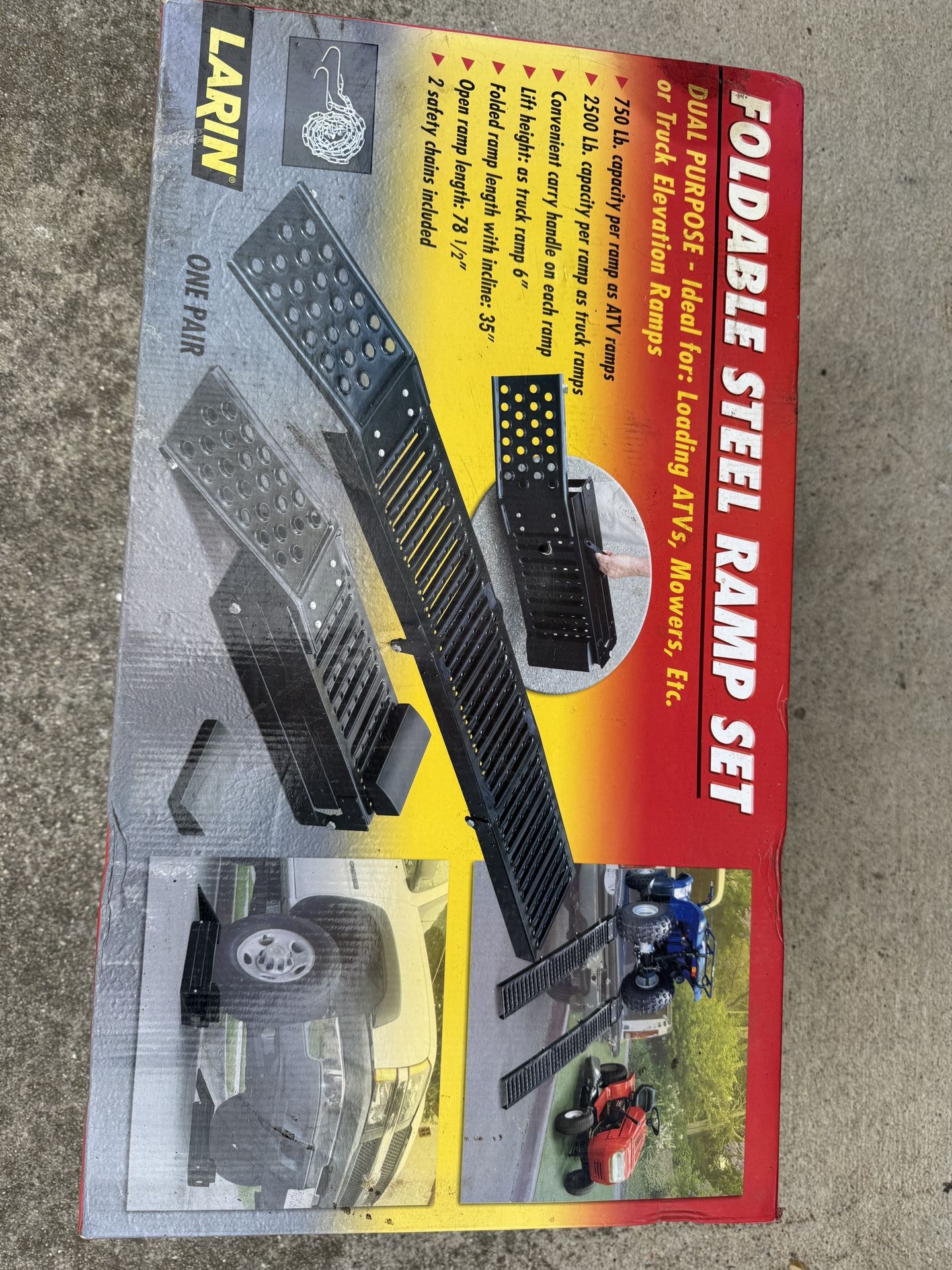 New Foldable Steel Ramp Set