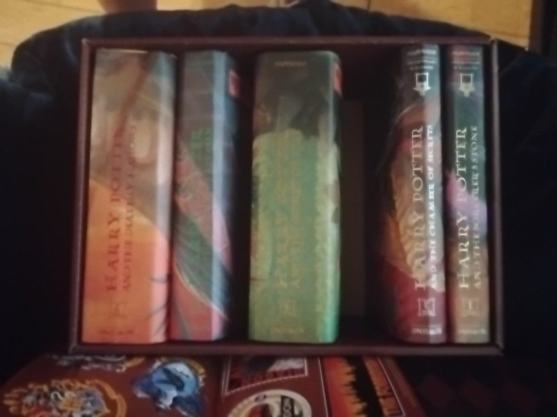 Harry Potter Hard Cover In A Collector's Trunk Box