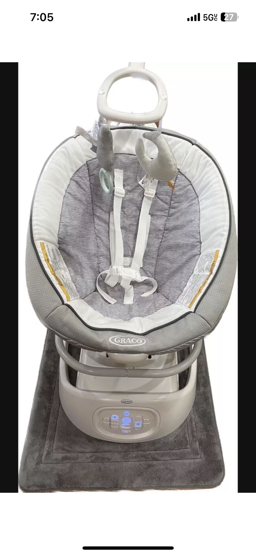 Graco Sense2Soothe Swing with Cry Detection - Slightly Used