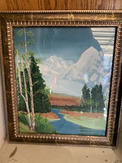 Painting Of Mountainside