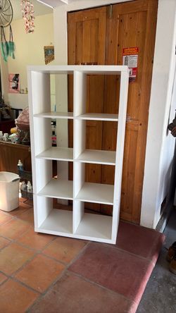 White Cube Bookcase Shelving Unit
