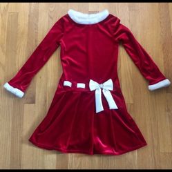 Dollie & Me Girls Kids Christmas Dress Red White Size 10