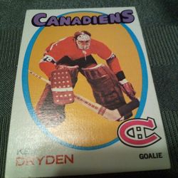 Vintage 1971 hockey Topps/ Ken Dryden/ card #45