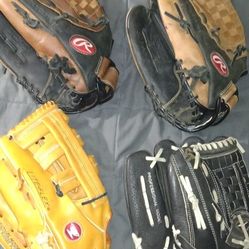 LEFTY SOFT BALL/ BASE BALL GLOVES 