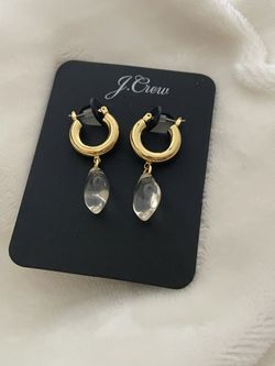 JCrew Accetate Huggie Earrings New With Tags 