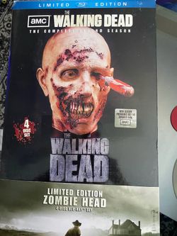 Walking Dead Season 2 Blue Ray Ollectors Edition Zombie Head