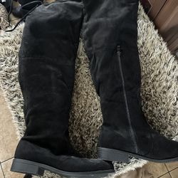 Target Zip Up Above The Knee Boot Size 10 Black