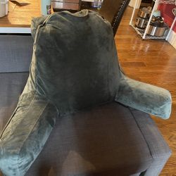 Husband Pillow XXL Aspen Edition, Adult Reading Sit Up Bed Rest Pillow for Bed with Arms & Neck Roll